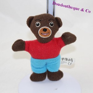 Doudou Petit Ours Brun POPI BAYARD Petit Ours Brun semi plat 13 cm