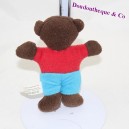 Doudou Petit Bear Brun POPI BAYARD Small Semi-flat Brown Bear 13 cm