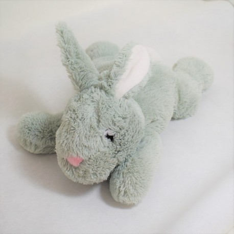 Peluche lapin SANODIANE bouillotte gris douceur poche ventre 30 cm