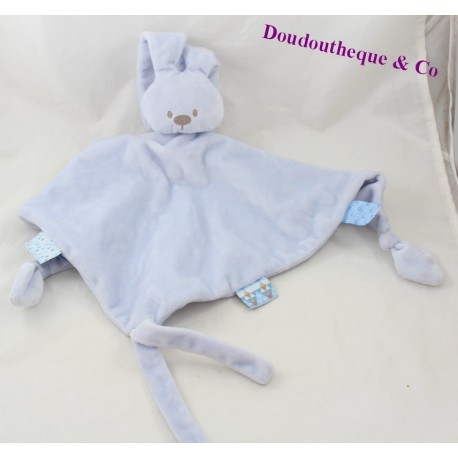 Doudou Flachkaninchen NATTOU Lapidou blauer Diamant 42 cm Doudou Flachkaninchen NATTOU Lapidou blauer Diamant 42 cm