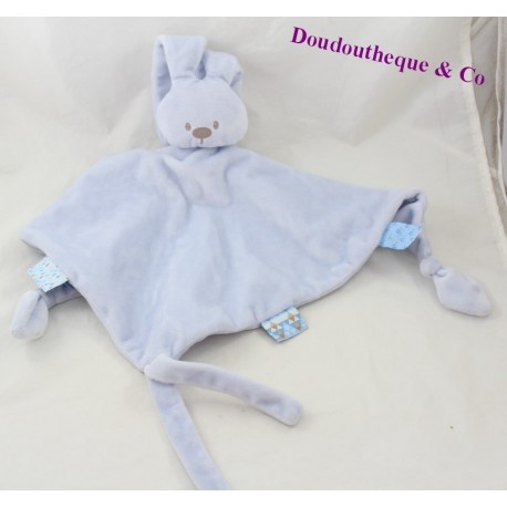 Doudou Flachkaninchen NATTOU Lapidou blauer Diamant 42 cm