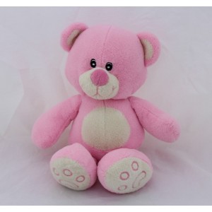 ZOODOO beige pink bear cub 30 cm