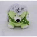 Doudou hedgehog A-DERMA green wool scarf pharmacy 12 cm