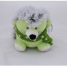 Doudou hedgehog A-DERMA green wool scarf pharmacy 12 cm