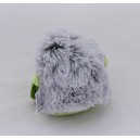 Doudou erizo A-DERMA bufanda de lana verde farmacia 12 cm