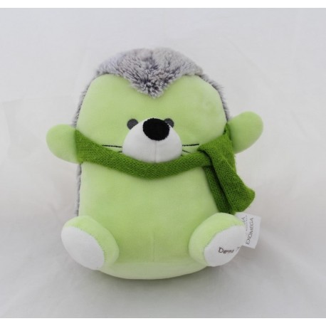 Doudou Igel A-DERMA grüne Wolle Schal Apotheke 20 cm