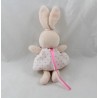 Mini bun rabbit KALOO Petite Rose dress with pink polka dots mini doll 20 cm