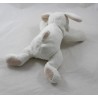 Doudou Fifi Hund DIMPEL weiß beige liegend 23 cm