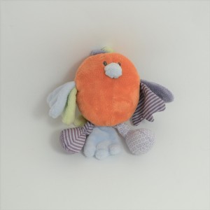 Doudou peluchette Robin bird NOUKIE's orange Arthur and Merlin 15 cm