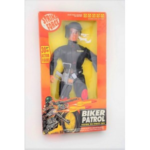 Vintage STRIKE FORCE GIE JOE Biker-Patrouillen-Action-Puppe 30 cm