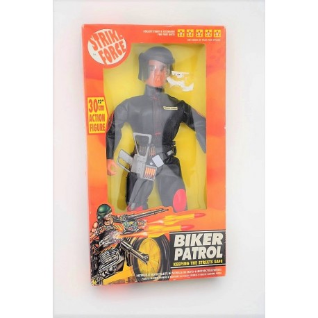 Poupée action STRIKE FORCE GIE JOE biker patrol vintage 30 cm