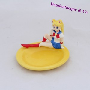 Porte savon Sailor Moon vide poche céramique jaune 10 cm