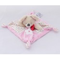 Flache Doudou Maus Wörter Kinder Rosa Sterne 21 cm