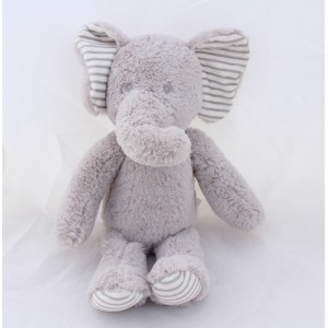 KuTITEXTILE GREY PIN grey ears with stripes 25 cm