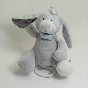 Cane di peluche NOUKIE Artù e Merlino blu e grigio 15 cm