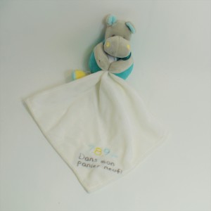 Doudou hippo handkerchief BABY NAT' nursery rhyme 7.8.9 in my new basket!