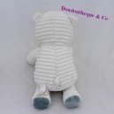 I2C acanalado blanco azul estrella cachorro 35 cm