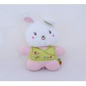 Duoudou rabbit NICOTOY My pink rabbit green white with polka dots flowers 21 cm