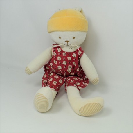 Doudou Kaninchen COROLLA flowery Orange rosa grün blau 24 cm Doudou Kaninchen COROLLA flowery Orange rosa grün blau 24 cm