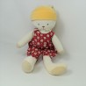 Doudou Kaninchen COROLLA flowery Orange rosa grün blau 24 cm