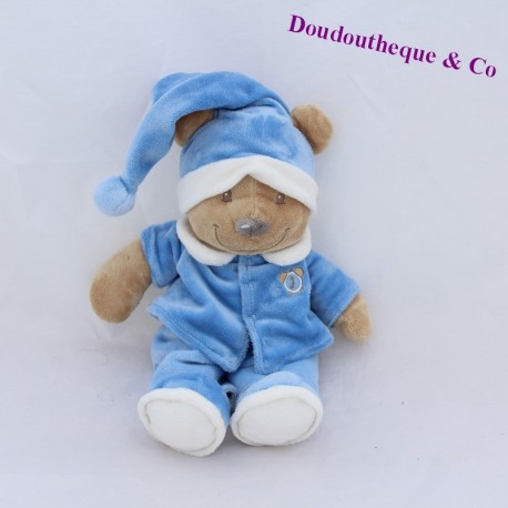 NICOTOY blue bear pajamas cap 27 cm