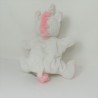Doudou palla unicorno TEX BABY stella rosa bianca 16 cm
