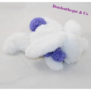 Doudou lapin DOUDOU ET COMPAGNIE Pompon lavande DC2681 25 cm