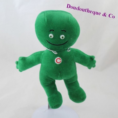 Peluche bonhomme vert BOOMERANG Cetelem pour Bnp Paribas 22 cm