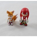 Lote de 2 figuras Sonic SEGA fox Tails y red erizo Knuckles videojuego