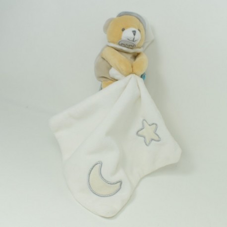 BABY NAT bear handkerchief comforter 'Luminescent star green orange 33 cm