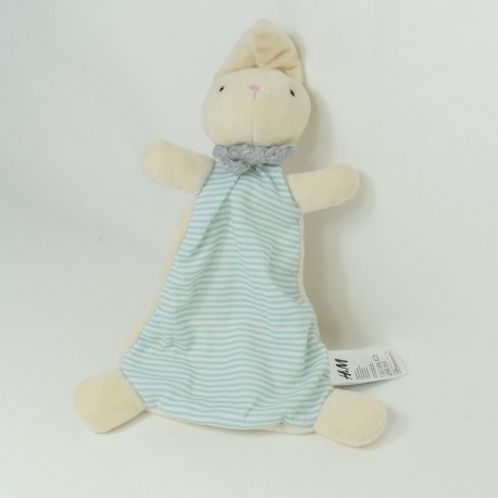 Doudou rabbit flat H & M scarf blue 34 cm