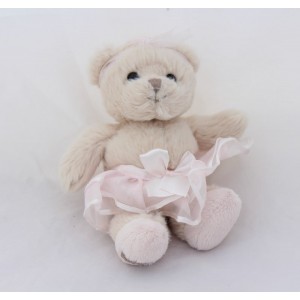 BuKOWSKI bear tutu pink tulle cub beige 18 cm