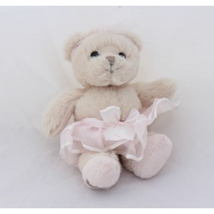 BuKOWSKI Bär Tutu rosa Tüll cub beige 18 cm