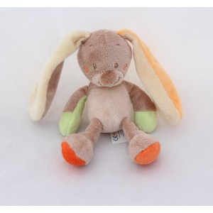 Doudou Rassel Kaninchen NATTOU Glocke beige orange 16 cm