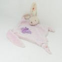 Doudou flat rabbit KALOO Lilirose pink bow ties 22 cm