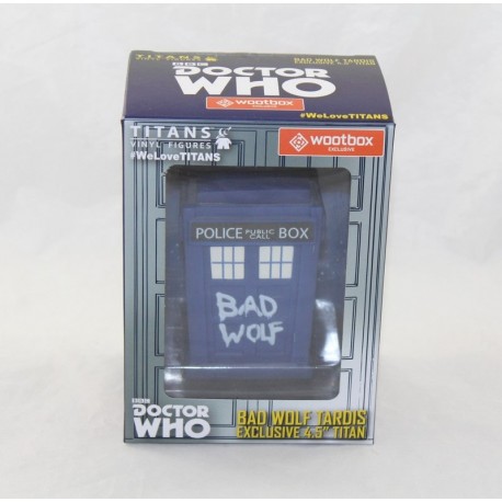 Figurine Bad Wolf Tardis WOOTBOX Doctor Who Titans cabine police