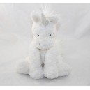 JELLYCAT white sequined unicorn with a seat 30 cm