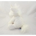 JELLYCAT white sequined unicorn with a seat 30 cm