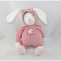 Musikalisches Kuscheltier Kaninchen MOULIN ROTY Heidelbeere & Capucine rosa Kapuze 26 cm