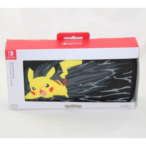 Etui de transport de systéme Nintendo Switch Pokemon noir Pikachu