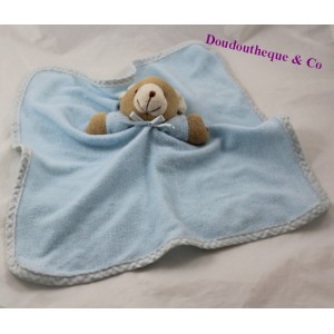 Doudou Flachbär SIMPSON TRADING braun blau 36 cm