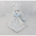 Doudou Taschentuch Bär DOUDOU UND COMPAGNIE Ich liebe meine weiß blau Softie 20 cm