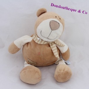 Doudou bear CREDIT AGRICOLE Healthy Green beige 32 cm