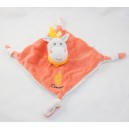 Doudou burro plano CORSICA naranja beige campana nudos 20 cm