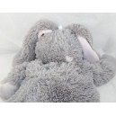 Pijamas de la gama de conejos ETAM con una botella de agua caliente gris 40 cm