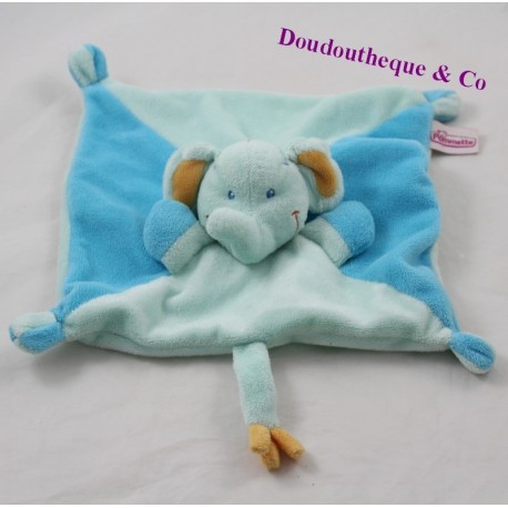 Doudou Flachelefant POMMETTE Blau Intermarket 20 cm