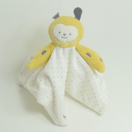 Gelber und weißer Marienkäfer Marienkäfer mehrfarbiges Polka Dot flaches Kuscheltier Gelber und weißer Marienkäfer Marienkäfer mehrfarbiges Polka Dot flaches Kuscheltier