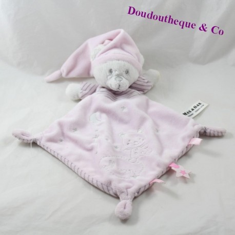 Doudou flacher Diamantbär MAX - SAX rosa Mond Streifen Carrefour 31 cm Doudou flacher Diamantbär MAX - SAX rosa Mond Streifen Carrefour 31 cm