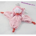 Flat cuddly toy fairy NICOTOY pink star angel wings 26 cm