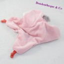 Doudou flache Fee NICOTOY rosa Stern Engel Flügel 26 cm